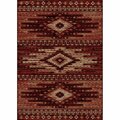 Mayberry Rug 2 ft. 3 in. x 7 ft. 7 in. Lodge King Diamond Head Area Rug, Red LK9419 2X8